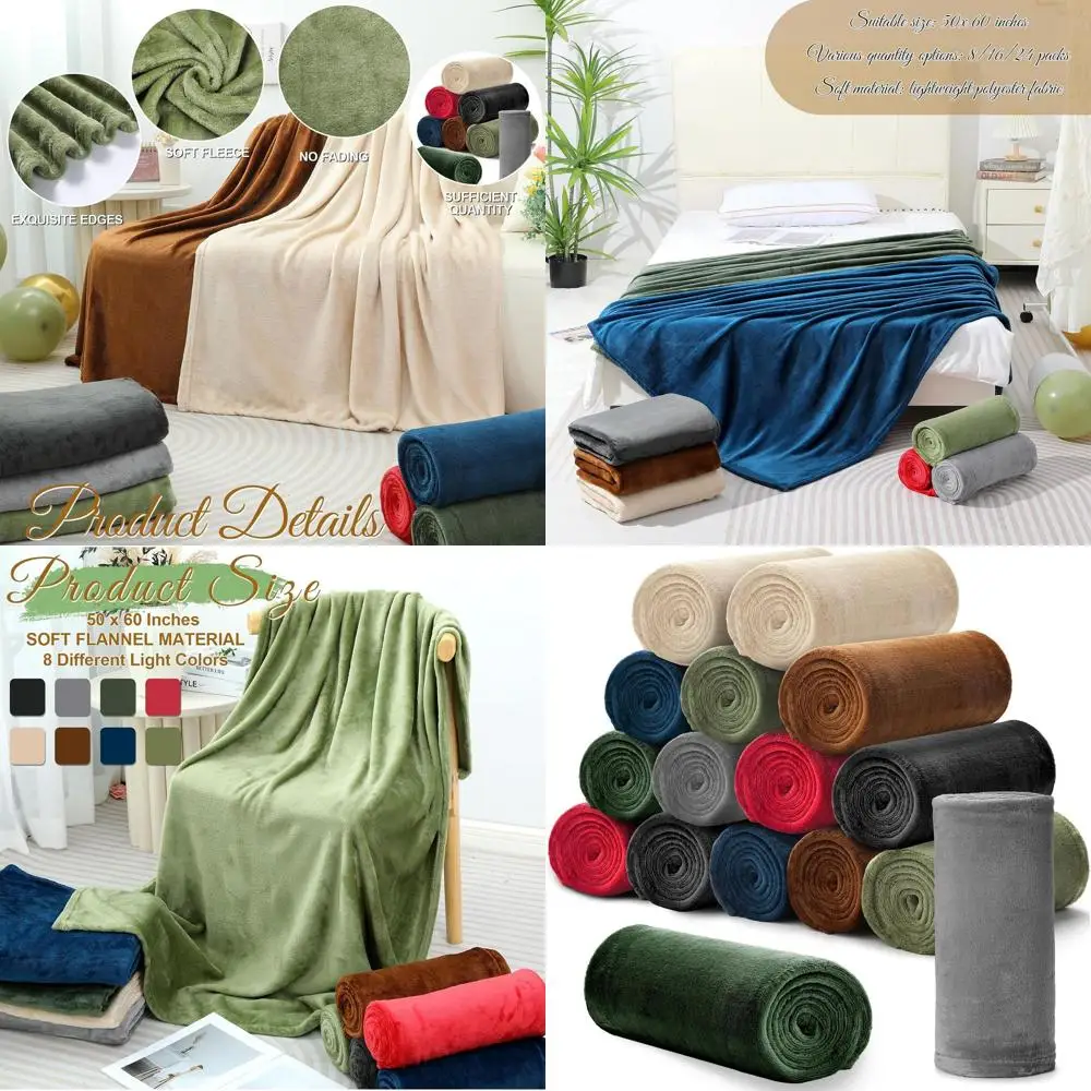 Bulk 16-Pack Coral Fleece Blankets, 50x60 inches, Soft Coral Throw for Home, Office, Wedding Gifts, Winter Warmth, Pet Blanket,
Bulk 16-Pack Coral Fleece Blankets, 50x60 inches, Soft Coral Throw for Home, Office, Wedding Gifts, Winter Warmth, Pet Blanket,