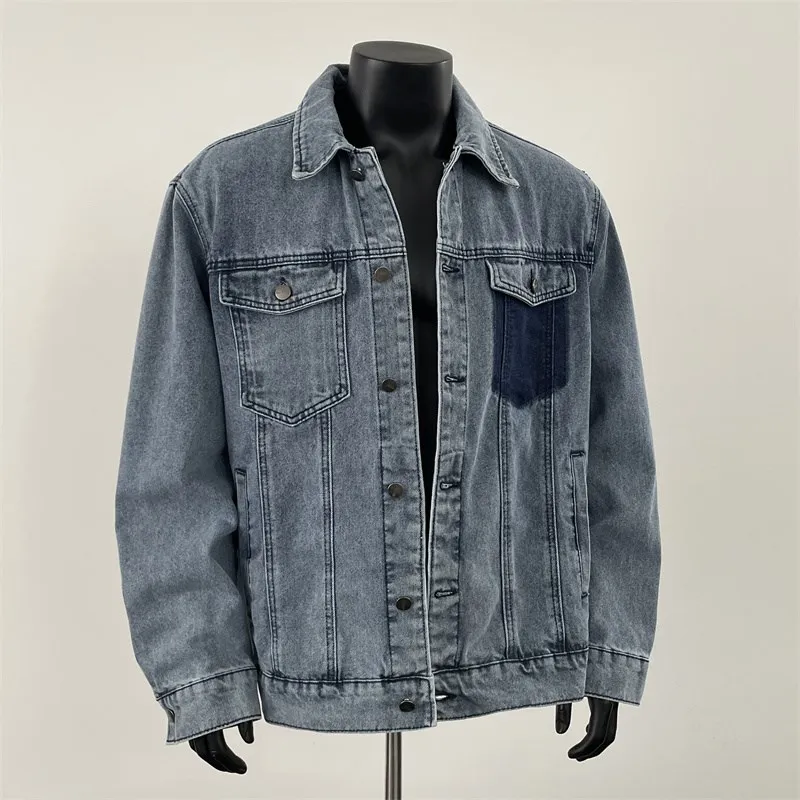 Washed Denim Tie Dye Jacket Men's Casual Multi Pocket Trendy Top Coat Loose Fit Non Iron Treatment Teenager Autumn Spring
Washed Denim Tie Dye Jacket Men's Casual Multi Pocket Trendy Top Coat Loose Fit Non Iron Treatment Teenager Autumn Spring
