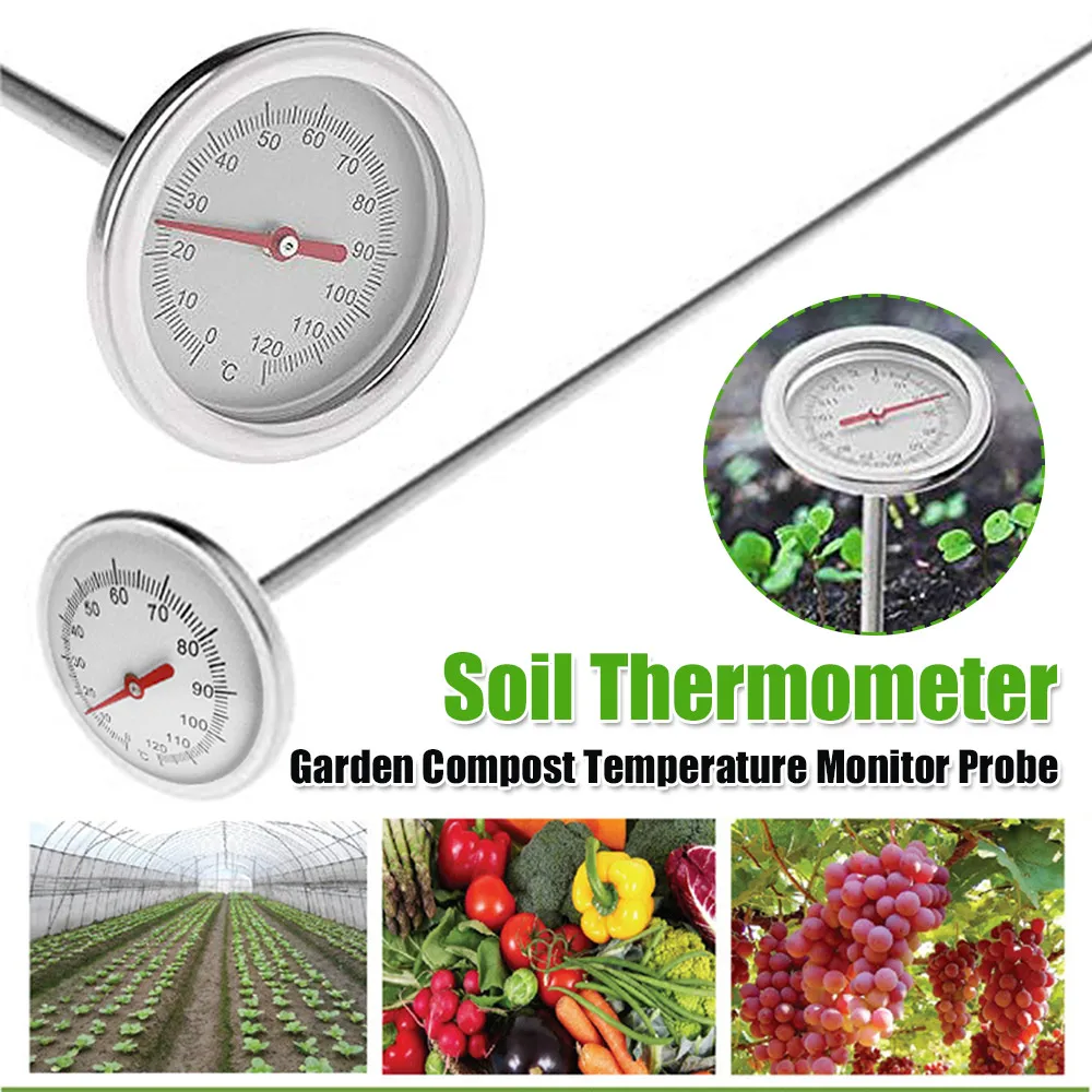 Accurate Lawn Plant Pot Compost Soil Temperature Tester Probe Stainless Steel Thermometer Measurement Instrument
Accurate Lawn Plant Pot Compost Soil Temperature Tester Probe Stainless Steel Thermometer Measurement Instrument