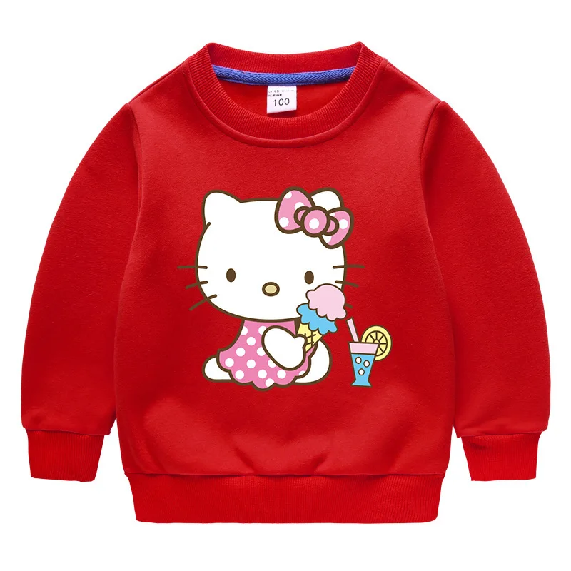 Hello kitty Autumn winter Plush thickening Cute Girls cartoon printing Style Kids Long Sleeved pullover Children Casual Coat Top
Hello kitty Autumn winter Plush thickening Cute Girls cartoon printing Style Kids Long Sleeved pullover Children Casual Coat Top