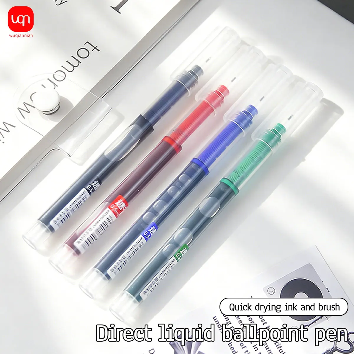 WQN-3/6/12PCS-0.5mm Quick-Dry Liquid Rollerball Pens, Multi-Color Ink, Smooth and Comfortable Grip, Office and School Supplies
WQN-3/6/12PCS-0.5mm Quick-Dry Liquid Rollerball Pens, Multi-Color Ink, Smooth and Comfortable Grip, Office and School Supplies