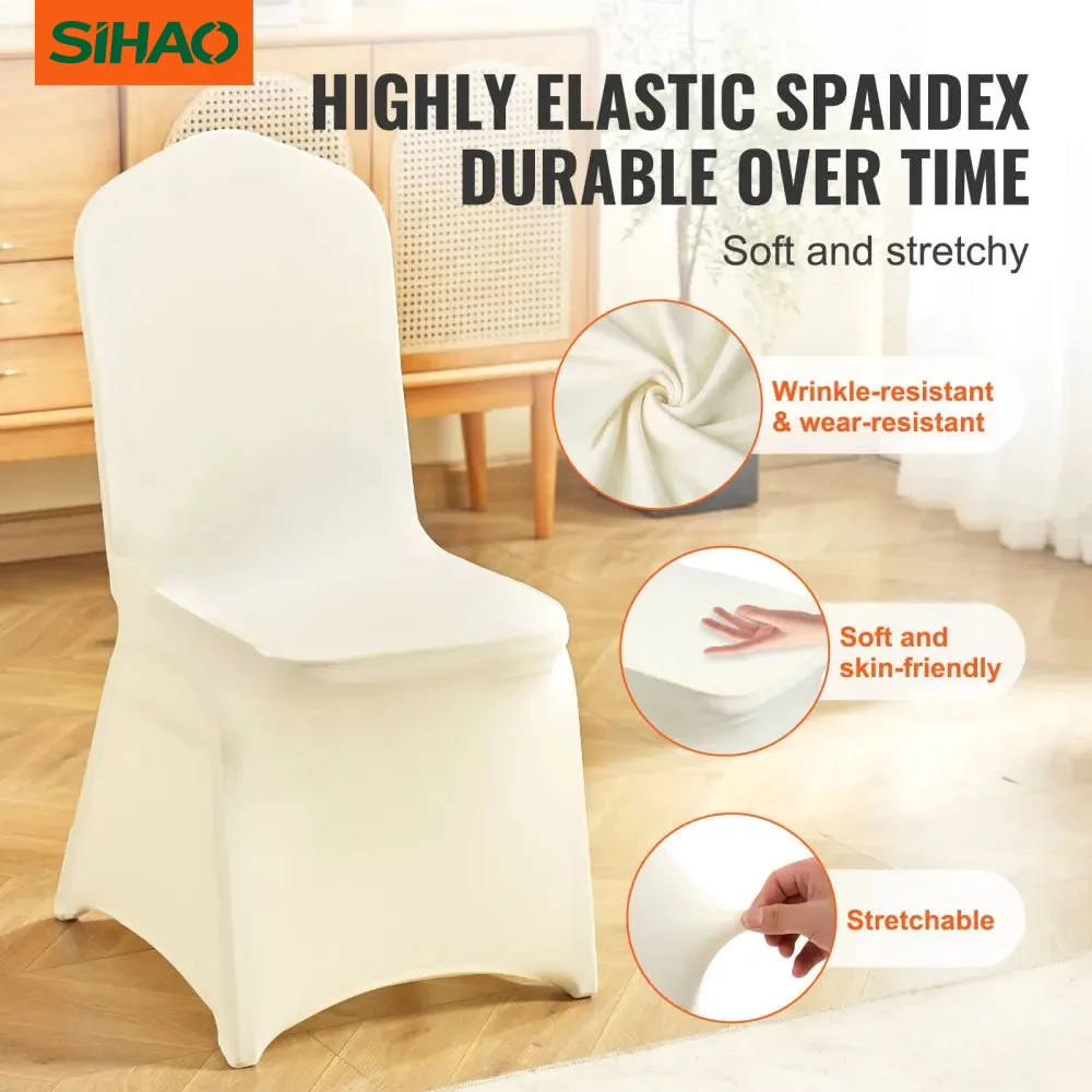 Чехлы для стульев SIHAO, 50 штук, цвет слоновой кости – банкетные чехлы из спандекса со съемной юбкой и защитой от пятен для свадебных мероприятий
Чехлы для стульев SIHAO, 50 штук, цвет слоновой кости – банкетные чехлы из спандекса со съемной юбкой и защитой от пятен для свадебных мероприятий