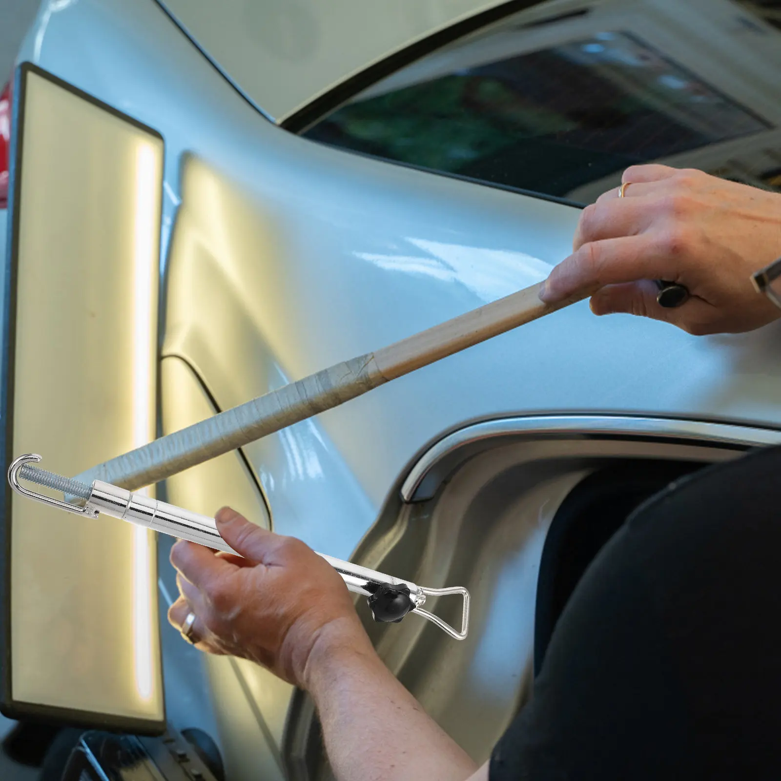 Heavy Duty Retractable Automotive Dent Extraction Support Rod Adjustable Telescopic Body Repair Tool for Car Hood Lift and
Heavy Duty Retractable Automotive Dent Extraction Support Rod Adjustable Telescopic Body Repair Tool for Car Hood Lift and