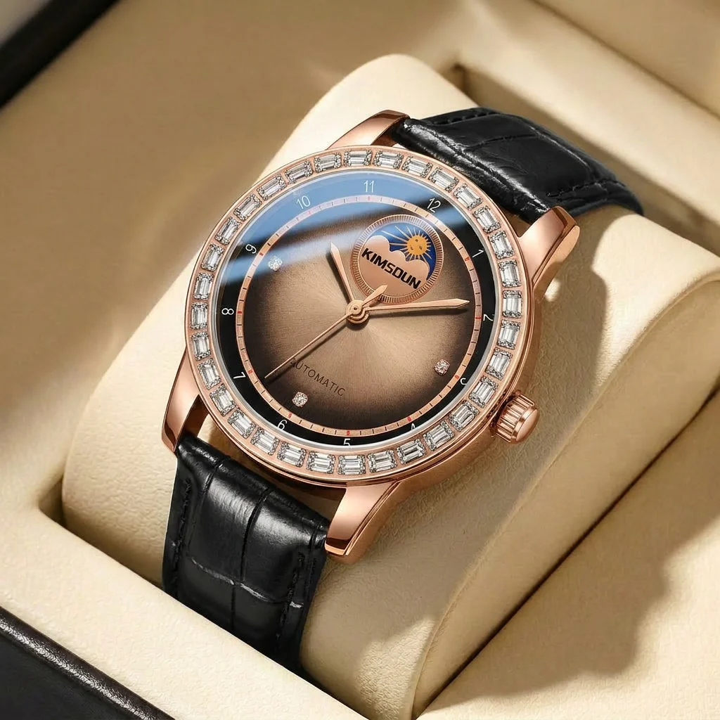 1pcs Men's coffee dial leather strap vintage fashion skeleton gear luxury details Mechanical Watch for business party holiday
1pcs Men's coffee dial leather strap vintage fashion skeleton gear luxury details Mechanical Watch for business party holiday