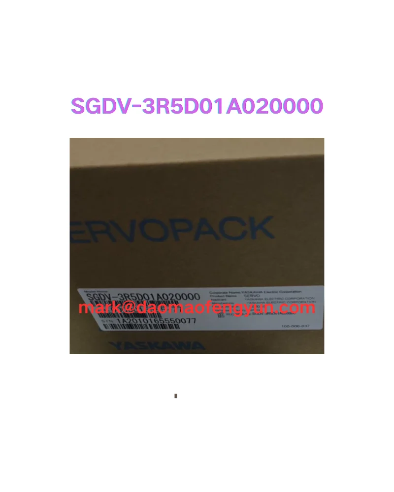 SGDV-3R5D01A020000 New servo drive,
SGDV-3R5D01A020000 New servo drive,