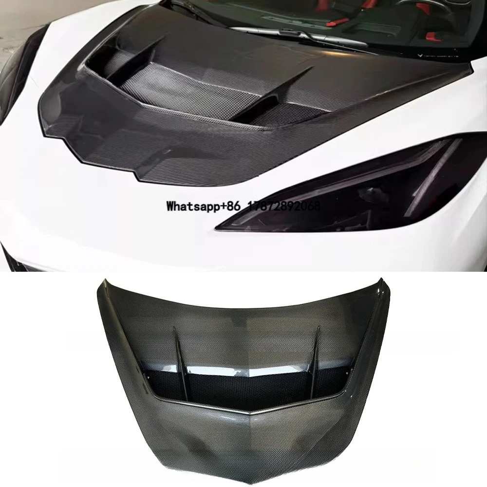 ZR1 Style Carbon Fiber Hood Fit for 2020+ Corvette C8 Z51 Z06 Front Hood High Quality
ZR1 Style Carbon Fiber Hood Fit for 2020+ Corvette C8 Z51 Z06 Front Hood High Quality