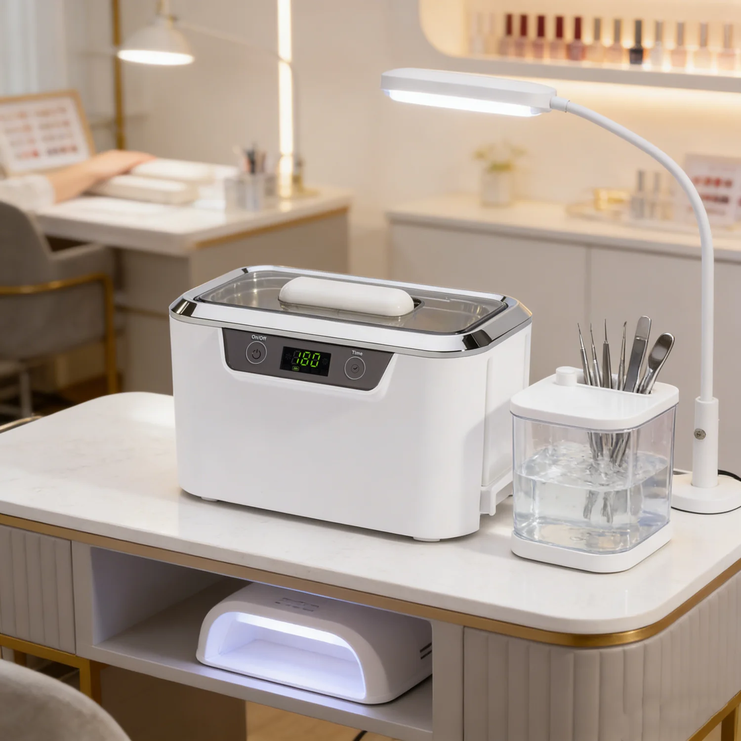 800ml Ultrasonic Nail Tool Cleaner with Dual Wafer Transducers and 5 Time Settings for Salon Deep Cleaning
800ml Ultrasonic Nail Tool Cleaner with Dual Wafer Transducers and 5 Time Settings for Salon Deep Cleaning