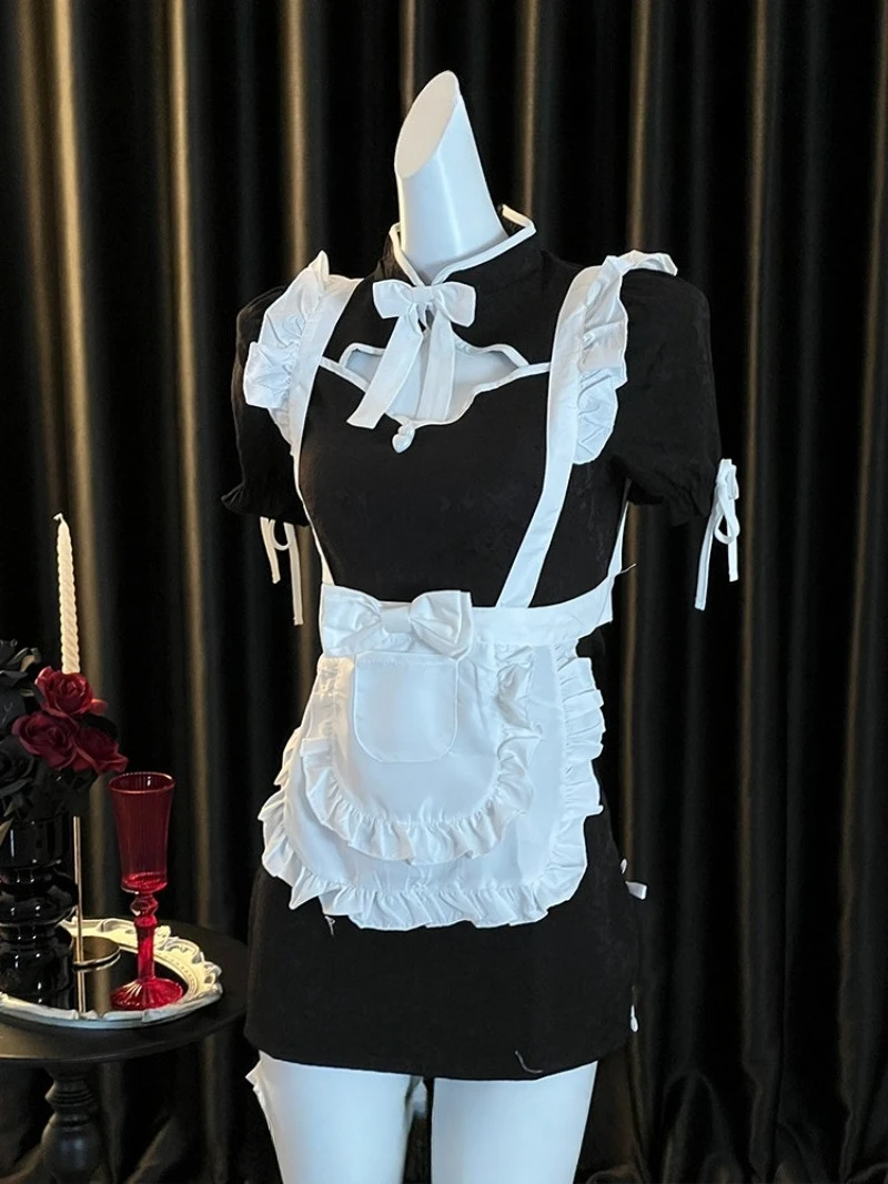 Retro Chinese-style Cheongsam Maid Outfit,Pure Desire Cosplay Apron Dress,Sexy Seductive Lingerie,Romantic Roleplay Uniform
Retro Chinese-style Cheongsam Maid Outfit,Pure Desire Cosplay Apron Dress,Sexy Seductive Lingerie,Romantic Roleplay Uniform