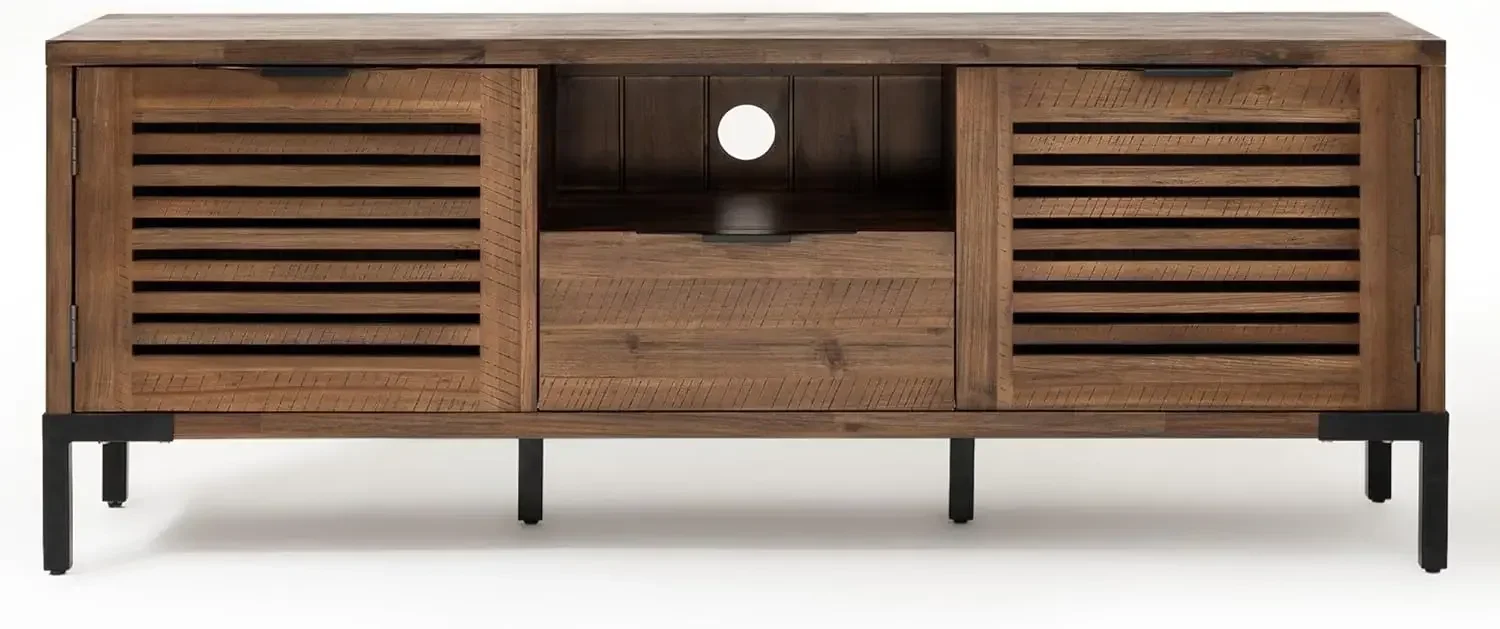 Millie Rustic TV Stand Rustic Chestnut Assemble in Five Minutes High Quality Material Sturdy Metal Legs and Adjustable Levels
Millie Rustic TV Stand Rustic Chestnut Assemble in Five Minutes High Quality Material Sturdy Metal Legs and Adjustable Levels