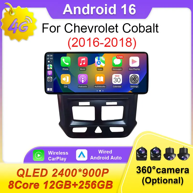 Для Chevrolet Cobalt 2016-2018 12,3-дюймовый 2-DIN автомобильный мультимедийный проигрыватель с экраном 2K, CarPlay, Android, GPS-навигацией и поддержкой видео.
Для Chevrolet Cobalt 2016-2018 12,3-дюймовый 2-DIN автомобильный мультимедийный проигрыватель с экраном 2K, CarPlay, Android, GPS-навигацией и поддержкой видео.