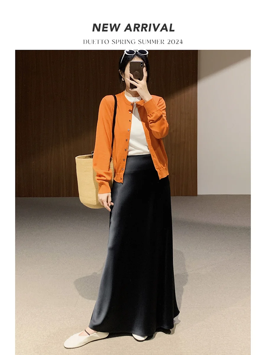 Современная атласная юбка-русалка из ацетата в розовом и фиолетовом цветах с мозаичным узором, удобная для повседневной носки, от DUETTO
Современная атласная юбка-русалка из ацетата в розовом и фиолетовом цветах с мозаичным узором, удобная для повседневной носки, от DUETTO