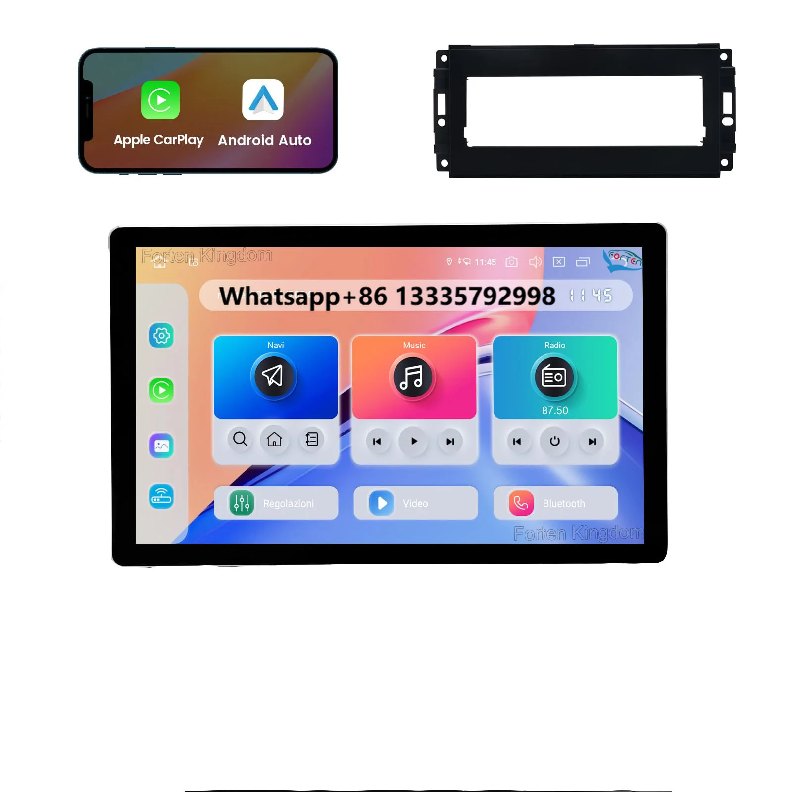 Dasaita 11.6 Inch QLED Screen CarPlay & Android Auto GPS Navigation Stereo Head Unit Car Player for Wrangler Grand Cherokee
Dasaita 11.6 Inch QLED Screen CarPlay & Android Auto GPS Navigation Stereo Head Unit Car Player for Wrangler Grand Cherokee