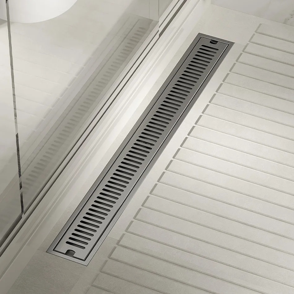 Дренажный трап для душа и ванной комнаты, серый, из нержавеющей стали 304, прямоугольный, длинный, линейный, боковой, 20, 30, 40, 50 см
Дренажный трап для душа и ванной комнаты, серый, из нержавеющей стали 304, прямоугольный, длинный, линейный, боковой, 20, 30, 40, 50 см