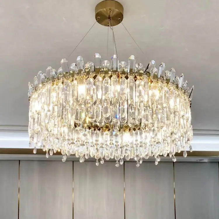 Modern Luxury Circular Crystal Chandelier Suitable for Kitchen Island Restaurant Board Pendant Lamp Indoor Lighting Fixtures
Modern Luxury Circular Crystal Chandelier Suitable for Kitchen Island Restaurant Board Pendant Lamp Indoor Lighting Fixtures
