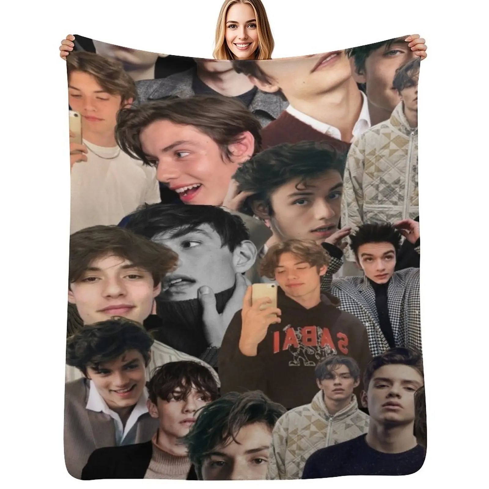 Louis Partridge photo collage Throw Blanket Flannel Fleece Soft Warm Throw Blanket
Louis Partridge photo collage Throw Blanket Flannel Fleece Soft Warm Throw Blanket