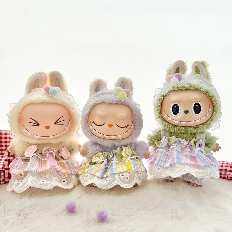 Labubu I II Dolls Clothes Cute Flower Rainbow Strap Skirt Sitting Party Accessories Clothing Plush Doll'S Clothes
Labubu I II Dolls Clothes Cute Flower Rainbow Strap Skirt Sitting Party Accessories Clothing Plush Doll'S Clothes