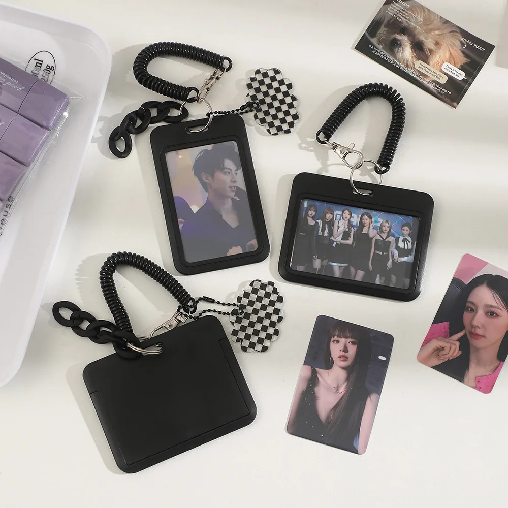 Minimalist Black Student ID Card Holder - Anti-Lost Protective Sleeve with 3 Inch Polaroid Display & Backpack Charm
Minimalist Black Student ID Card Holder - Anti-Lost Protective Sleeve with 3 Inch Polaroid Display & Backpack Charm