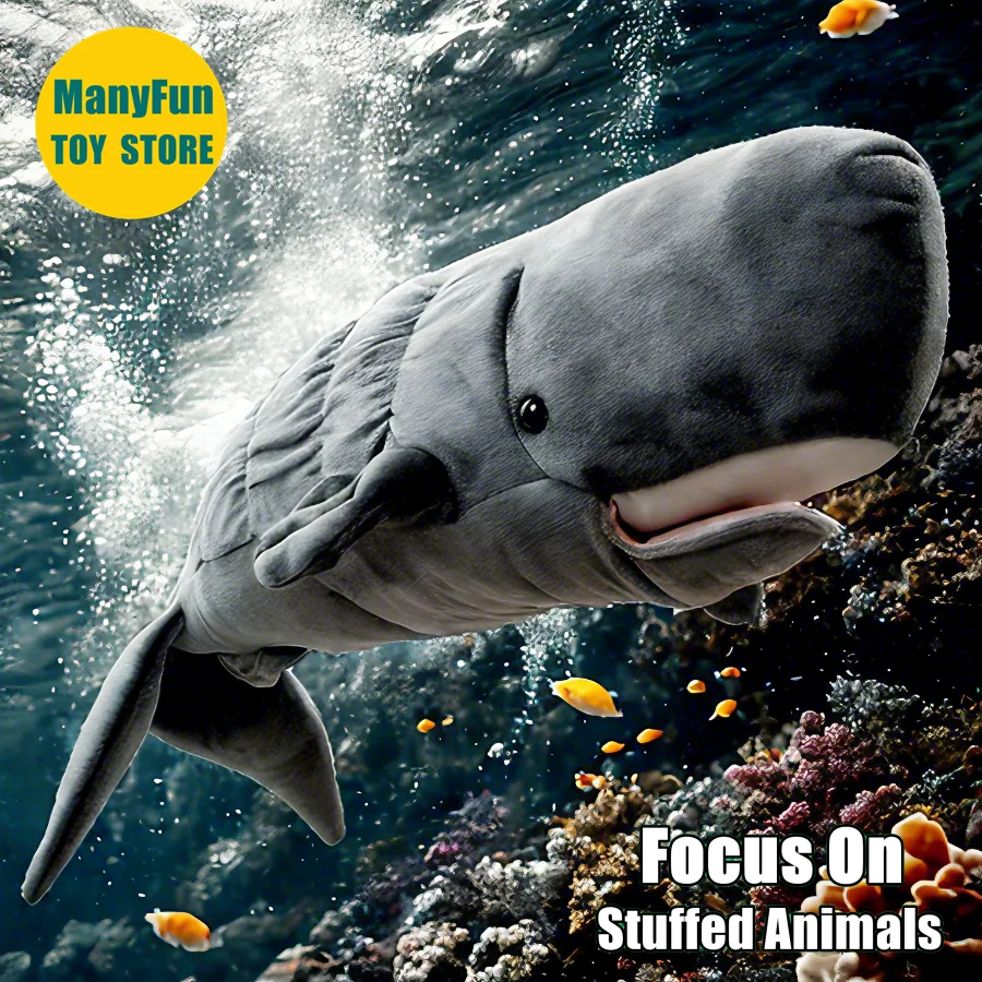 Realistic Sperm Whale Plush Toy – Lifelike Cachalot Stuffed Animal, Toothed Whale Plushie, Simulation Whale Doll Gift
Realistic Sperm Whale Plush Toy – Lifelike Cachalot Stuffed Animal, Toothed Whale Plushie, Simulation Whale Doll Gift