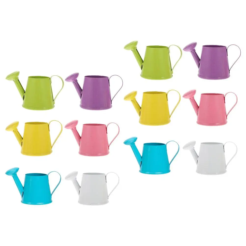 12 Pcs Mini Watering Can White Pink Yellow Purple Green Blue Iron Material Cute Small Plant Watering Device Home Decor
12 Pcs Mini Watering Can White Pink Yellow Purple Green Blue Iron Material Cute Small Plant Watering Device Home Decor