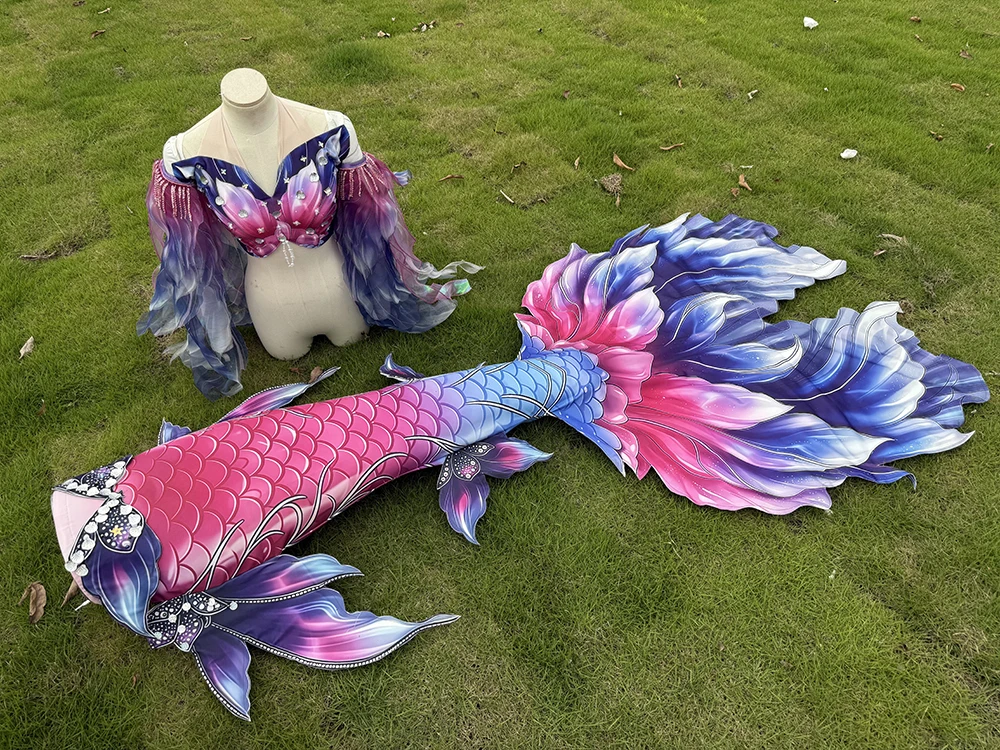 Rainbow Flower Mermaid Purple Kite Mermaid Tail Swimsuit Aquarium Mermaid cosplay Performance Tail Diving Training Tail Tail
Rainbow Flower Mermaid Purple Kite Mermaid Tail Swimsuit Aquarium Mermaid cosplay Performance Tail Diving Training Tail Tail