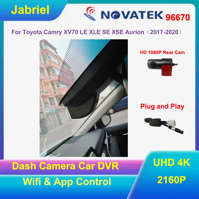 Dedicated UHD 4K Car DVR WIFI 2160P Dash Cam For Toyota Camry XV70 LE XLE SE XSE Aurion 2017-2024 High quality Video Recorder
Dedicated UHD 4K Car DVR WIFI 2160P Dash Cam For Toyota Camry XV70 LE XLE SE XSE Aurion 2017-2024 High quality Video Recorder