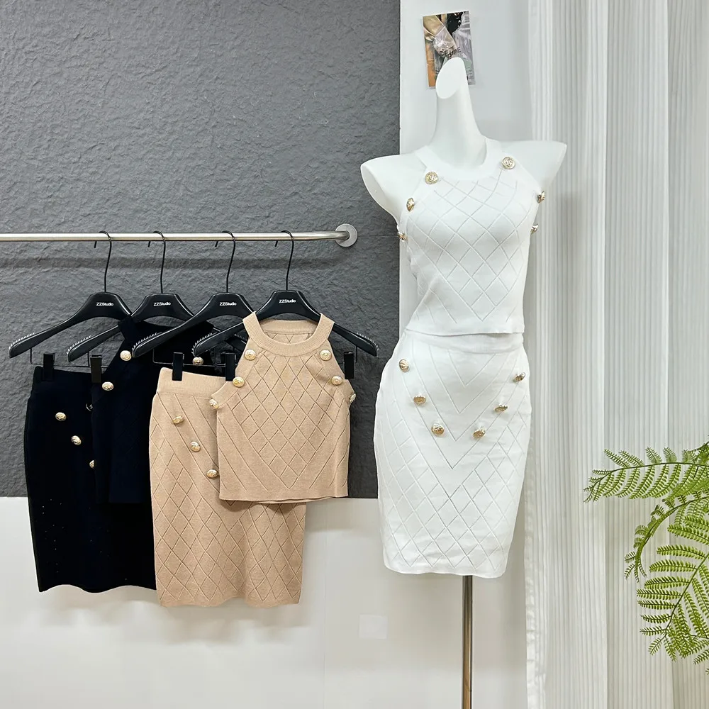 Summer Elegant Sets Slimming Argyle Knit High-Waisted Skirt+Sexy Vest Crop Tops Fashionable Casual Two Piece y2k Women
Summer Elegant Sets Slimming Argyle Knit High-Waisted Skirt+Sexy Vest Crop Tops Fashionable Casual Two Piece y2k Women