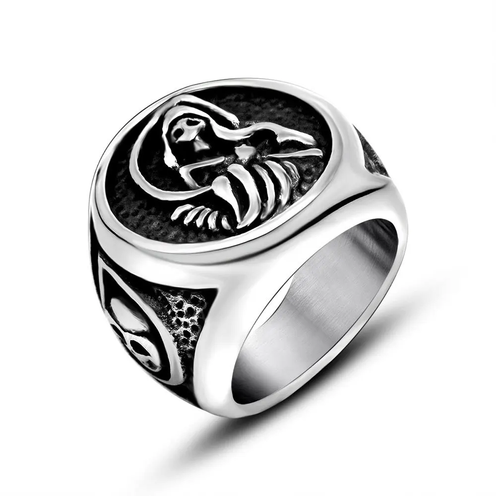 Megin D Stainless Steel Titanium God of Death Skull Ins Round Punk Vintage Rings for Men Women Couple Friends Gift Jewelry Bague
Megin D Stainless Steel Titanium God of Death Skull Ins Round Punk Vintage Rings for Men Women Couple Friends Gift Jewelry Bague