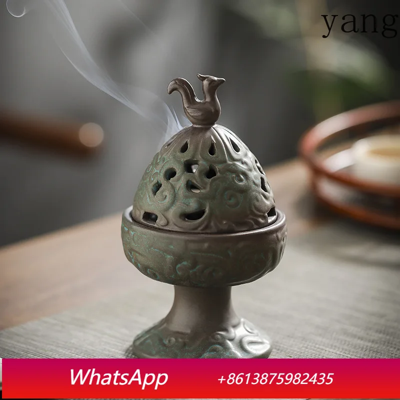 LTT antique bronze Boshan stove ceramic imitation bronze hollow incense burner Zen retro decorative stove
LTT antique bronze Boshan stove ceramic imitation bronze hollow incense burner Zen retro decorative stove