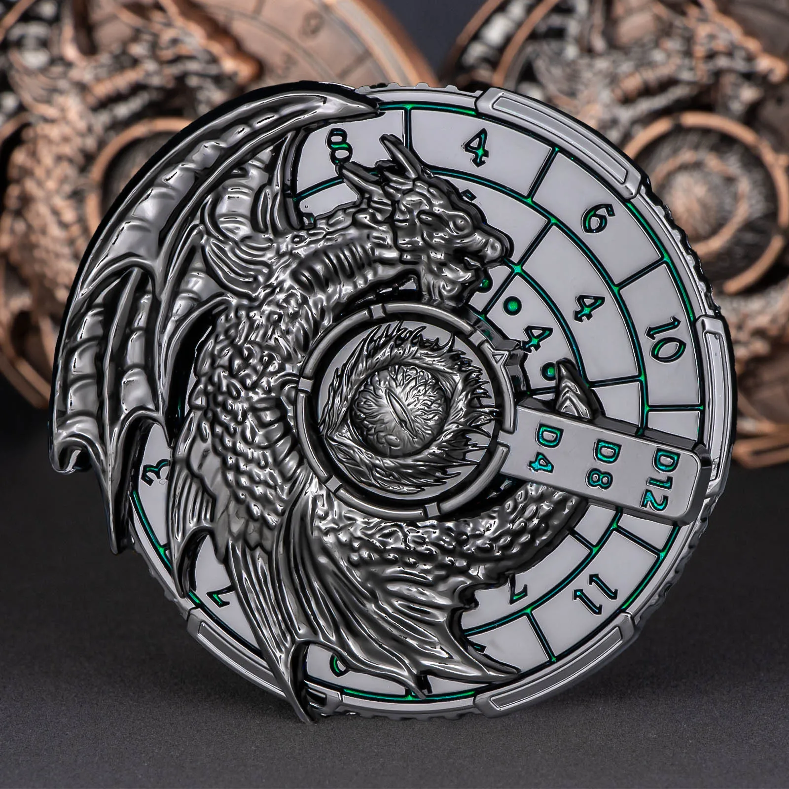 7 in 1 Spinner DND Dice Set, Roulette Metal Dice Set, Polyhedral Role Playing Gaming Dice, D&D Dice Set for Dungeons and Dragons
7 in 1 Spinner DND Dice Set, Roulette Metal Dice Set, Polyhedral Role Playing Gaming Dice, D&D Dice Set for Dungeons and Dragons