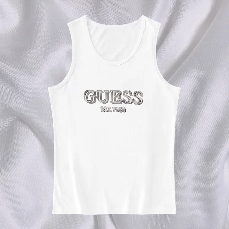 High waist slimming vest women's summer elastic crew neck top American sleeveless styling waist trendy brand printed cotton vest
High waist slimming vest women's summer elastic crew neck top American sleeveless styling waist trendy brand printed cotton vest
