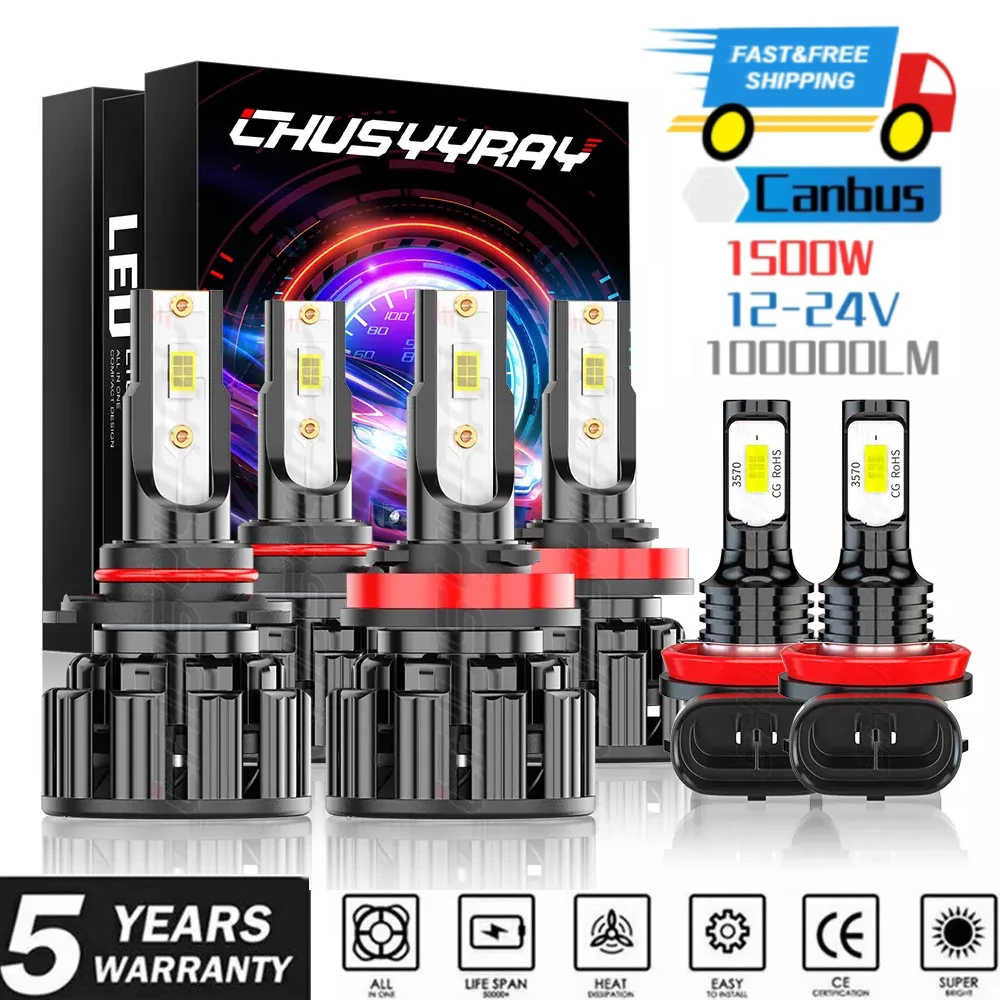 6x9005 H11 H11 Canbus светодиодная фара + противотуманная фара комбинированная 1: же размер 6000K 100000LM Plug & Play для Chevy Equinox 2010-2017
6x9005 H11 H11 Canbus светодиодная фара + противотуманная фара комбинированная 1: же размер 6000K 100000LM Plug & Play для Chevy Equinox 2010-2017