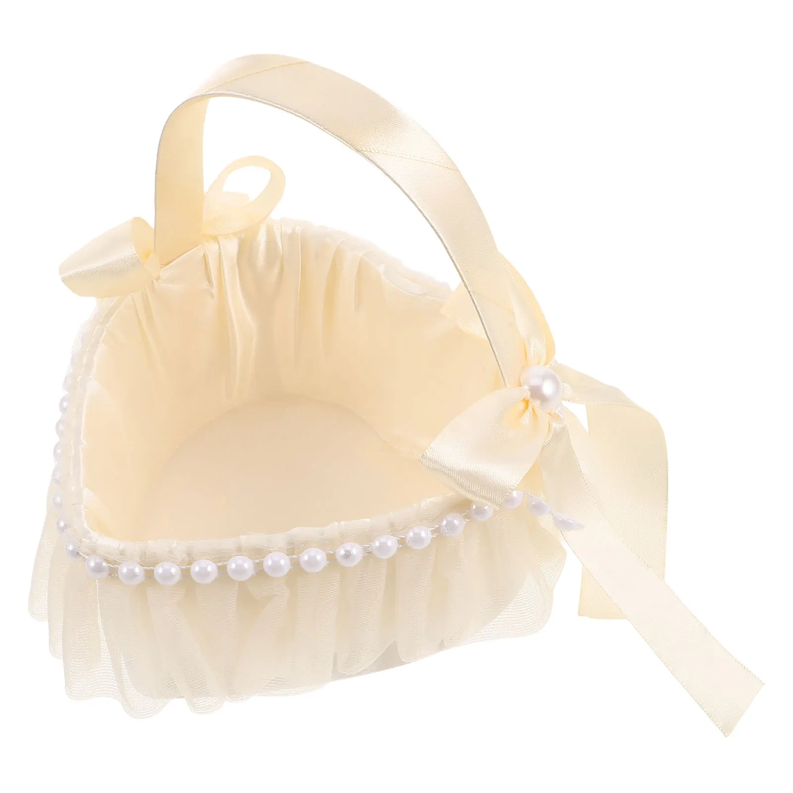 Wedding Flower Girl Basket Bride Bridal Shower Favor Petal Handheld Storage Heart Cloth Anniversary Decorations Ceremony
Wedding Flower Girl Basket Bride Bridal Shower Favor Petal Handheld Storage Heart Cloth Anniversary Decorations Ceremony