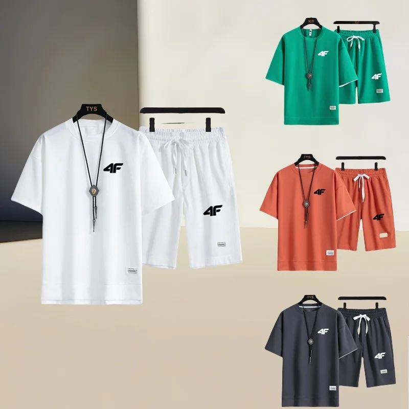 Summer 2025 men's fashion sportswear set, casual round-neck short-sleeved printed T-shirt and five-inch shorts men's 2-piece set
Summer 2025 men's fashion sportswear set, casual round-neck short-sleeved printed T-shirt and five-inch shorts men's 2-piece set