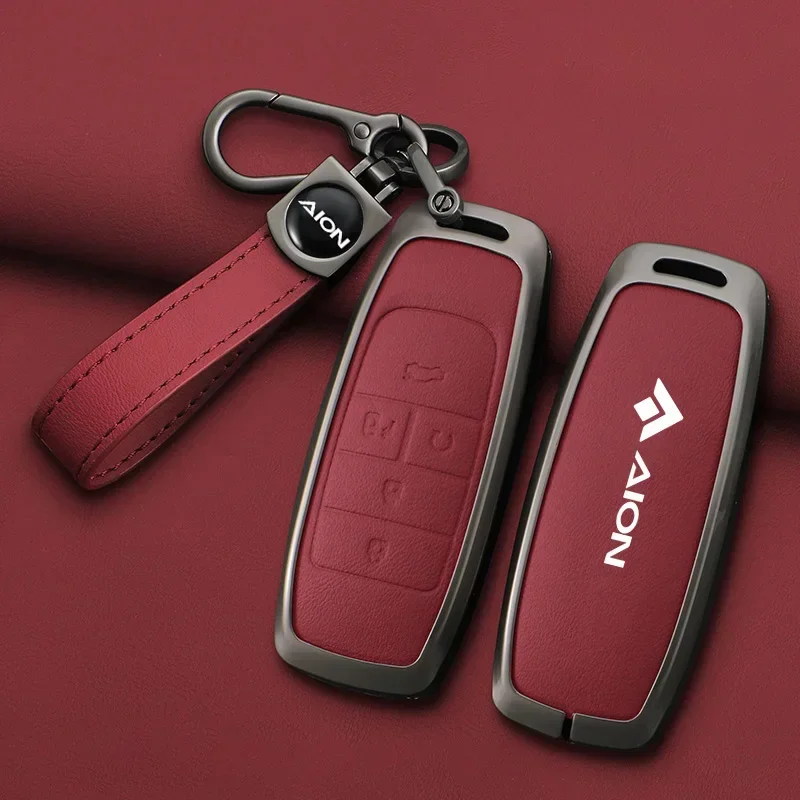 Zinc Alloy Leather Car Key Cover Case Protect Skin Shell Holder for GAC AION Y Plus S V LX IA5 Smart Remote Keychain Accessories
Zinc Alloy Leather Car Key Cover Case Protect Skin Shell Holder for GAC AION Y Plus S V LX IA5 Smart Remote Keychain Accessories