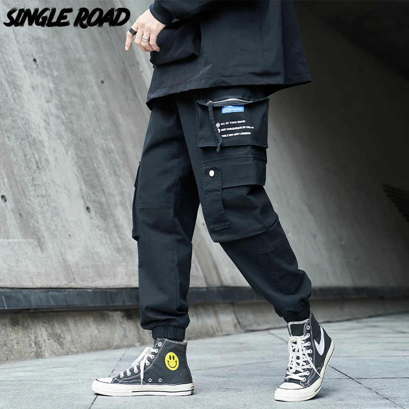 Single Road Mens Cargo Pants Men 2023 Multi Pockets Techwear Joggers Hip Hop Japanese Streetwear Trousers Jogging Pants For Men
Single Road Mens Cargo Pants Men 2023 Multi Pockets Techwear Joggers Hip Hop Japanese Streetwear Trousers Jogging Pants For Men