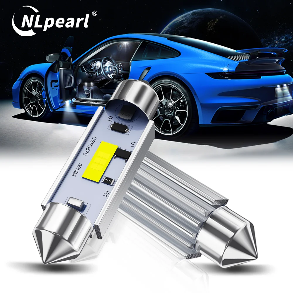 2x Car Festoon C5W C10W LED Bulbs 6SMD 31mm 36mm 39mm 42mm C10W LED Bulb 3570 Chip Car Interior Reading Light White Error Free
2x Car Festoon C5W C10W LED Bulbs 6SMD 31mm 36mm 39mm 42mm C10W LED Bulb 3570 Chip Car Interior Reading Light White Error Free