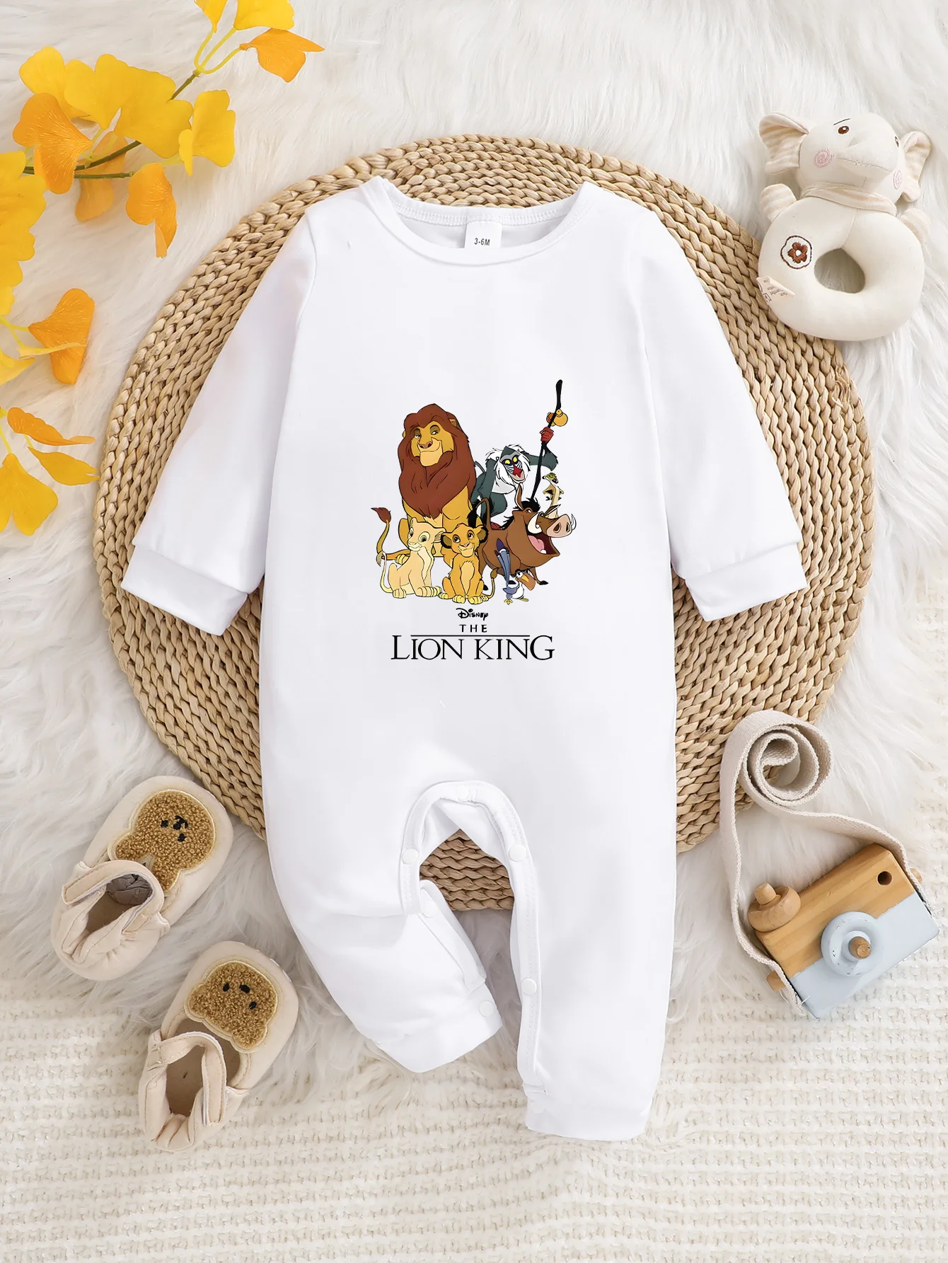 【Официально лицензированная продукция】Детский комбинезон с длинными рукавами из мягкой ткани с принтом персонажей Диснея «Король Лев»
【Официально лицензированная продукция】Детский комбинезон с длинными рукавами из мягкой ткани с принтом персонажей Диснея «Король Лев»