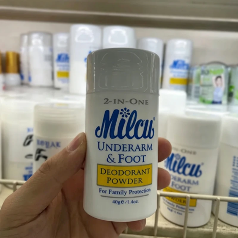 40g Bottle 2-IN-ONE Milcu Prevent Odor And Sweatproof Powder For Underarm And Foot
40g Bottle 2-IN-ONE Milcu Prevent Odor And Sweatproof Powder For Underarm And Foot