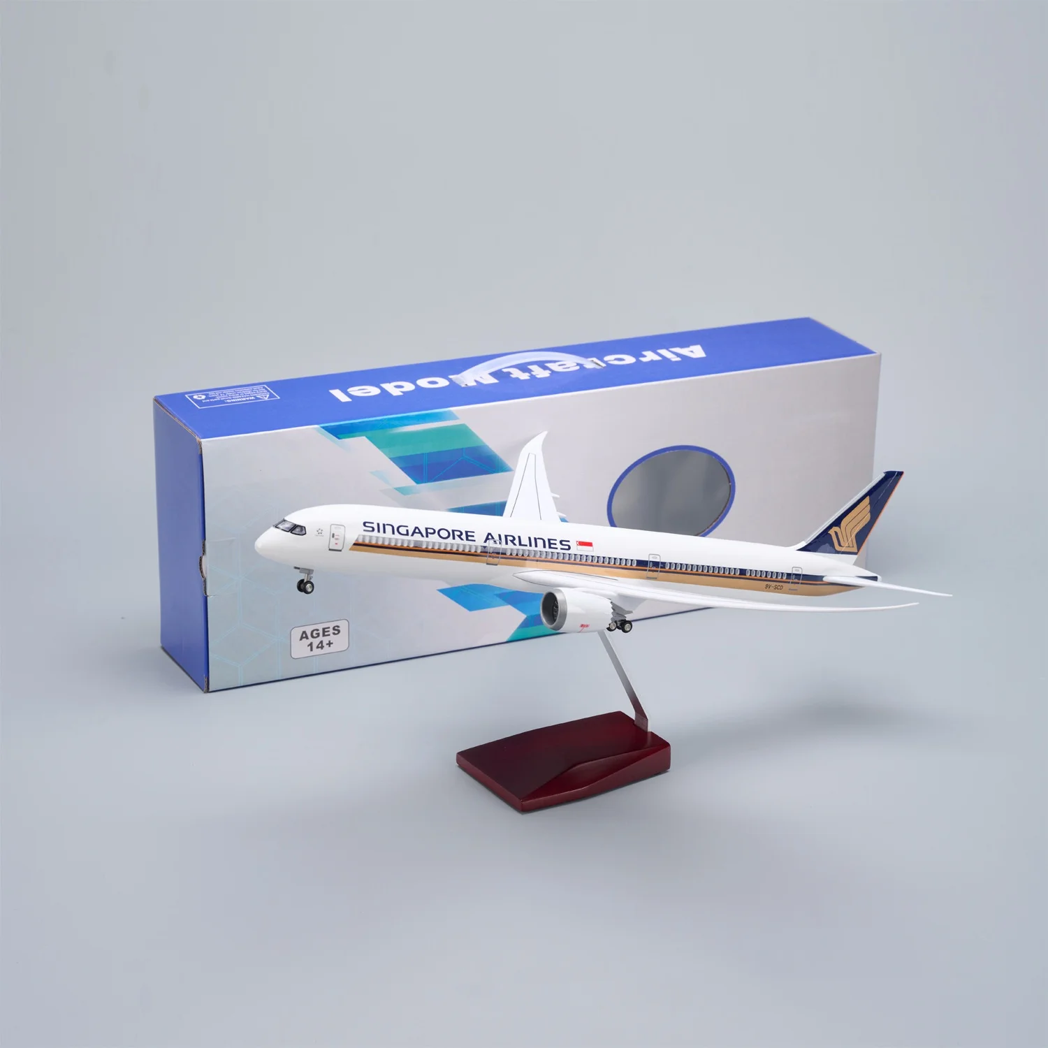 43cm Singapore Airlines B787-10 Airplane Model Resin 1/145 Scale Aircraft W Light & Wheel Static Collection Plane Model Gift
43cm Singapore Airlines B787-10 Airplane Model Resin 1/145 Scale Aircraft W Light & Wheel Static Collection Plane Model Gift