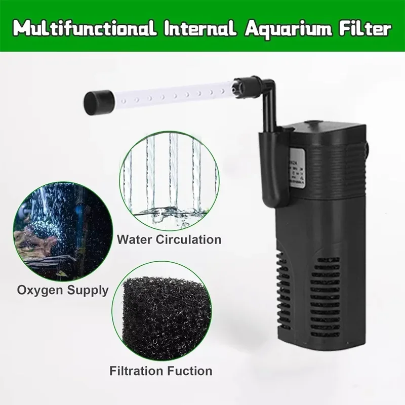 Aquarium 3-In-1 Filter Multi-Function Fish Tank Filters Equipment 220-240V Fish Tanks Water Circulating Oxygen Pumps Accessories
Aquarium 3-In-1 Filter Multi-Function Fish Tank Filters Equipment 220-240V Fish Tanks Water Circulating Oxygen Pumps Accessories