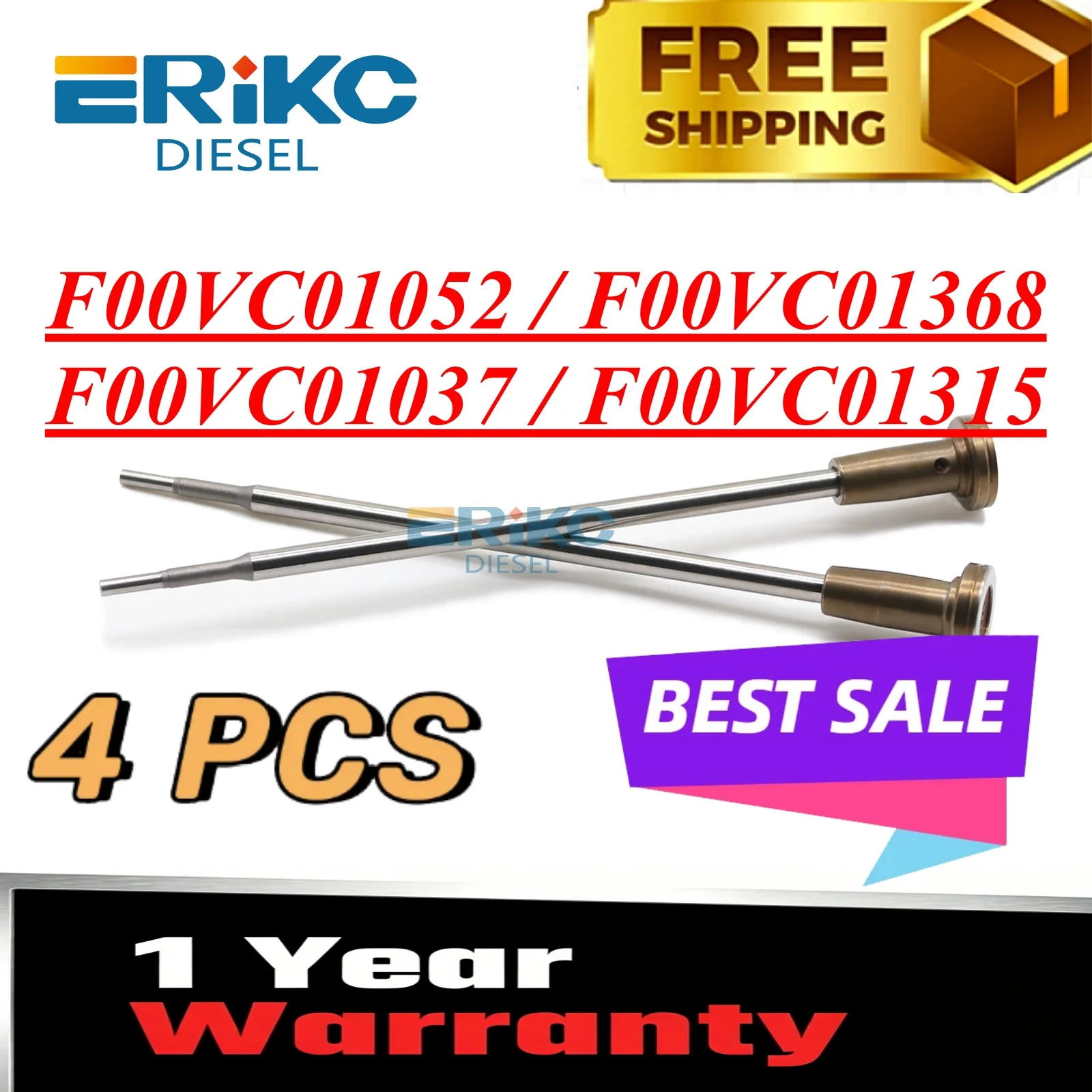 4PCS F00VC01052 F00VC01368 Diesel Injecor Valve F00VC01037 F00VC01315 Engine Parts f00vc01037 f00vc01315 For Bosch
4PCS F00VC01052 F00VC01368 Diesel Injecor Valve F00VC01037 F00VC01315 Engine Parts f00vc01037 f00vc01315 For Bosch