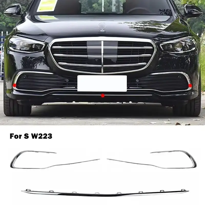 For Mercedes Benz S Class W223 A2238854200 a2238854300 A2238853900 Chrome Trim Chromium Styling Front Bumper Spoiler Diffuser
For Mercedes Benz S Class W223 A2238854200 a2238854300 A2238853900 Chrome Trim Chromium Styling Front Bumper Spoiler Diffuser