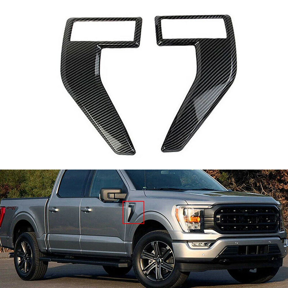 2/4pcs Car Front Fender Side Vent Cover Trim Carbon Fiber look ABS For Ford F150 F-150 2021 2022 Car Stying Accessories
2/4pcs Car Front Fender Side Vent Cover Trim Carbon Fiber look ABS For Ford F150 F-150 2021 2022 Car Stying Accessories