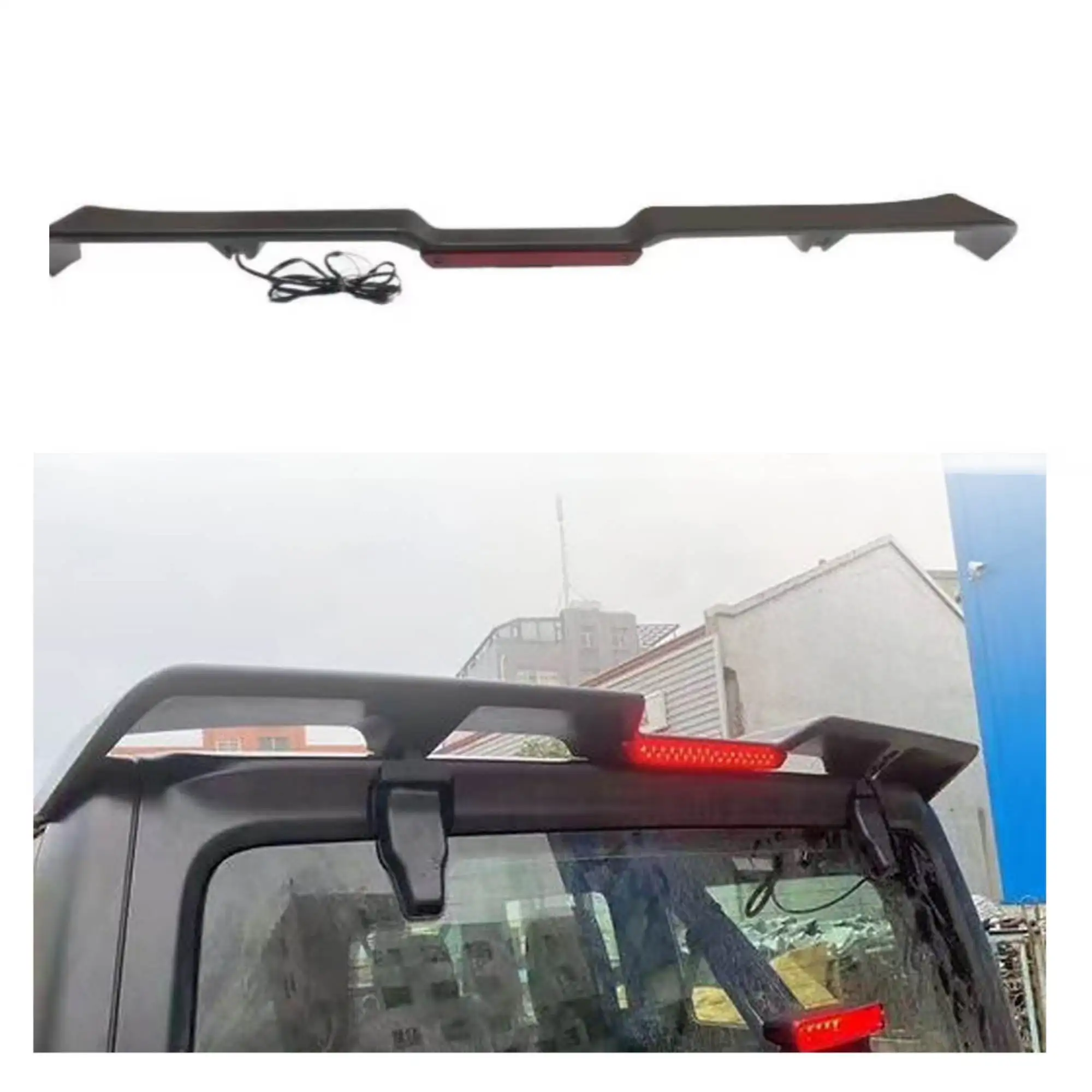 NEWWIND ABS Black Car Spoiler With Lights Auto Parts Rear Roof Wing Lip Spoiler Trim for Jeep Wrangler Jk Decoration Accessories
NEWWIND ABS Black Car Spoiler With Lights Auto Parts Rear Roof Wing Lip Spoiler Trim for Jeep Wrangler Jk Decoration Accessories