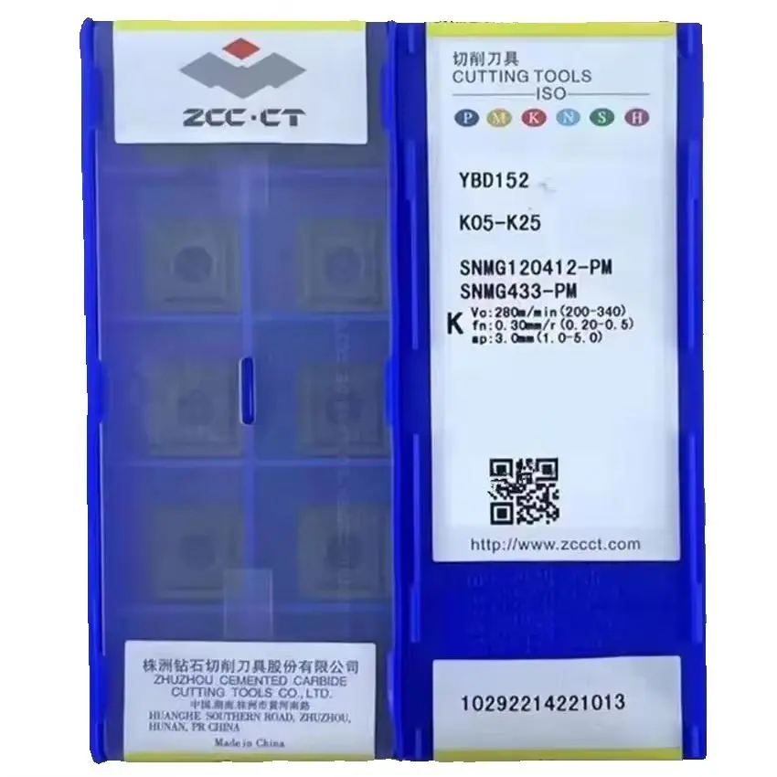 SNMG120412-PM YBD152/SNMG120412-PM YBD102 ZCC.CT YBD152 YBD102 SNMG433-PM CNC blade carbide inserts turning tools 10pcs/box
SNMG120412-PM YBD152/SNMG120412-PM YBD102 ZCC.CT YBD152 YBD102 SNMG433-PM CNC blade carbide inserts turning tools 10pcs/box