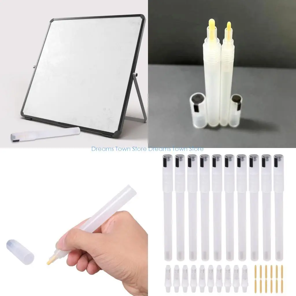 HX6A Refillable Paint Markers Set Of 10 For Industrial And Art Projects Transparent Acrylic Pen With Precisions Tips Leak Proof
HX6A Refillable Paint Markers Set Of 10 For Industrial And Art Projects Transparent Acrylic Pen With Precisions Tips Leak Proof
