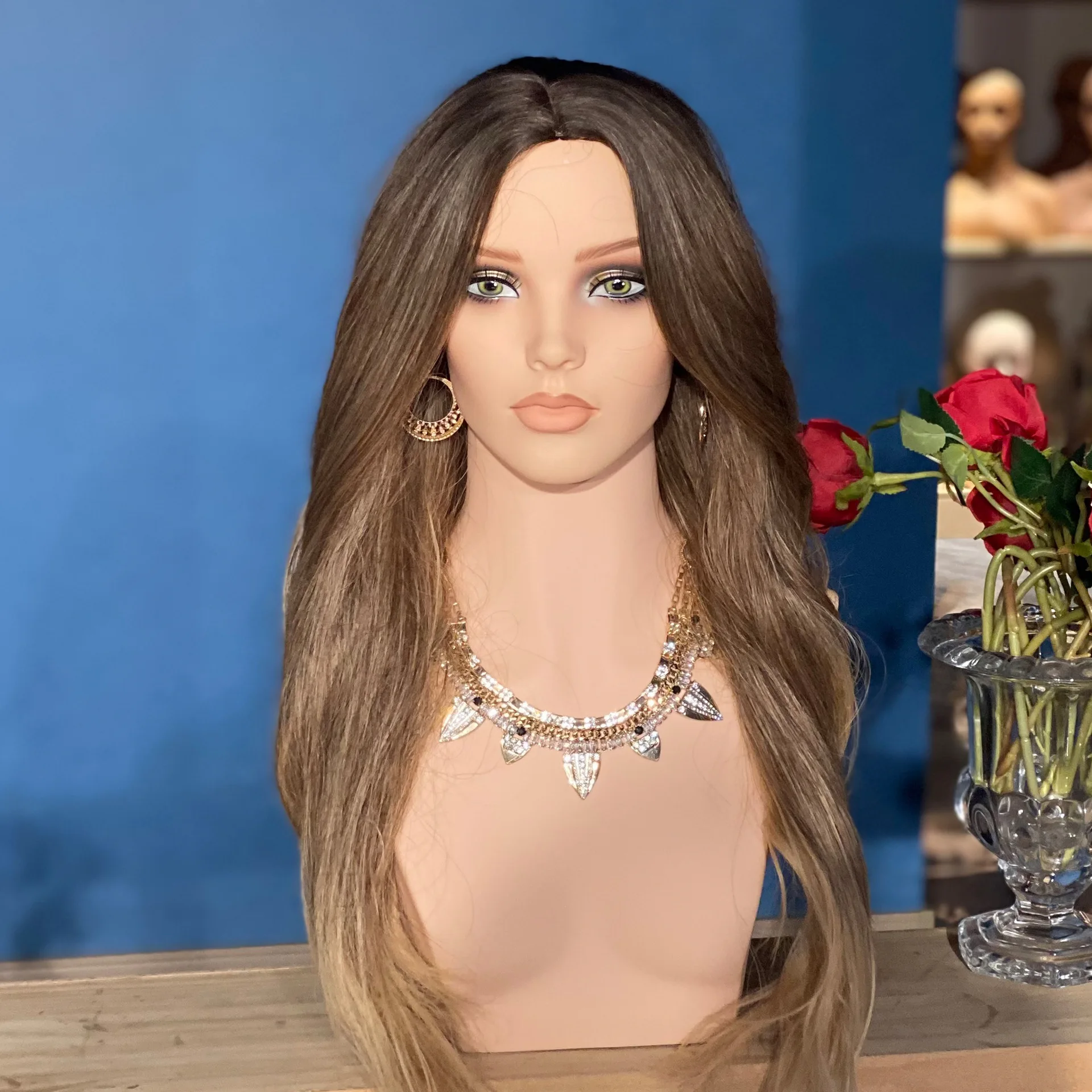 Realistic PVC Female Mannequin Dummy Head with Shoulders Manikin Doll Heads for Wigs Necklace Hat Sunglassess Display
Realistic PVC Female Mannequin Dummy Head with Shoulders Manikin Doll Heads for Wigs Necklace Hat Sunglassess Display