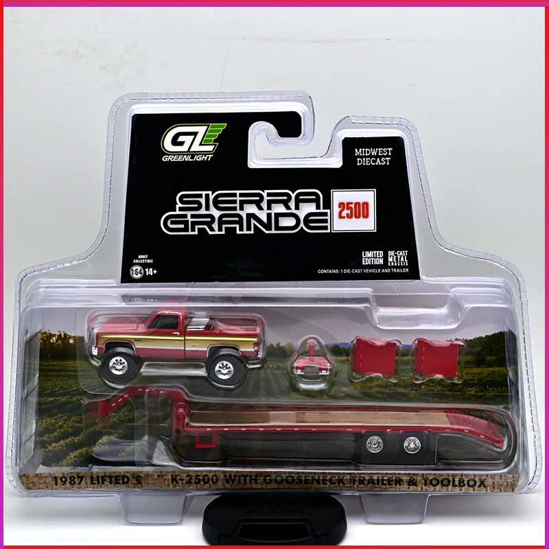 New product in stock Greenlight 1:64 alloy static car model with gooseneck trailer with tool box collection ornaments
New product in stock Greenlight 1:64 alloy static car model with gooseneck trailer with tool box collection ornaments
