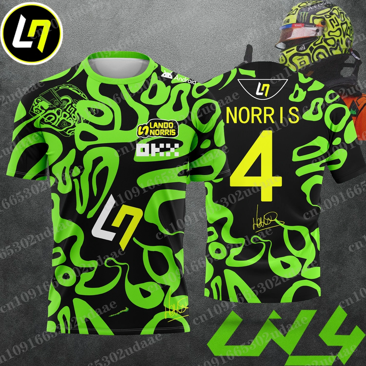 2025 New Racing Lando Norris LN4 Style T-Shirt, Extreme Sports Racing Suit, Breathable Short Sleeve Comfortable Sweat Tshirt
2025 New Racing Lando Norris LN4 Style T-Shirt, Extreme Sports Racing Suit, Breathable Short Sleeve Comfortable Sweat Tshirt