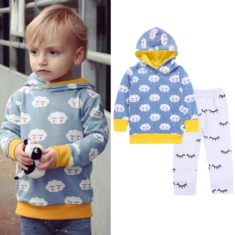 Children Spring And Autumn Long-sleeved Blue Cloud Pullover Hoodie+Eyelash Pants Baby Two-pieces Sets Clothing Outfits For Boys
Children Spring And Autumn Long-sleeved Blue Cloud Pullover Hoodie+Eyelash Pants Baby Two-pieces Sets Clothing Outfits For Boys